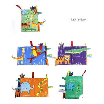 Libro Sensorial Estimulación Temprana Bebe Texturas 18.5 Cm