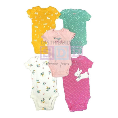 Set 5 Bodys Bodies Carters Bebé Niño Niña Mamelucos
