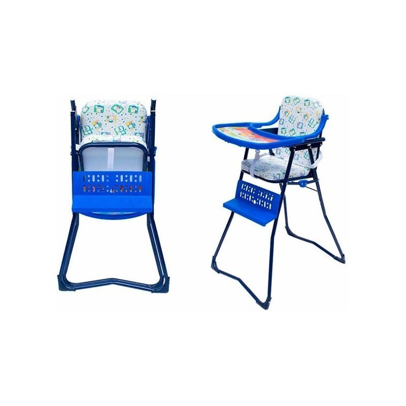 Silla Comedor Bebe Niño Niña Nueva Plegable Rosa Azul Rojo