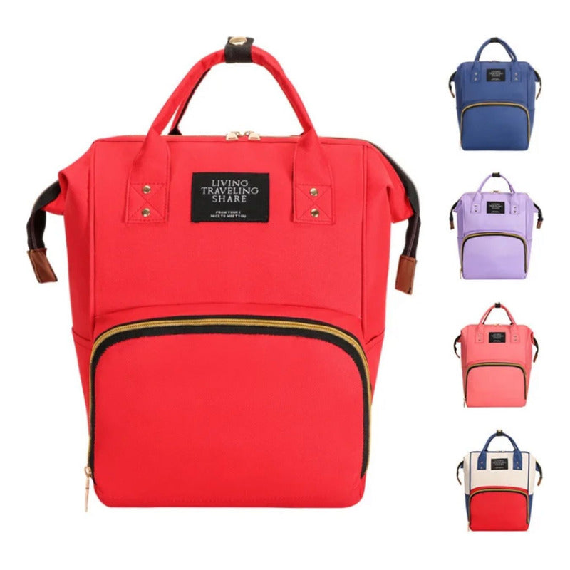 Pañalera Multinfuncional Bebe Mochila Morral Bolso 6 Colores