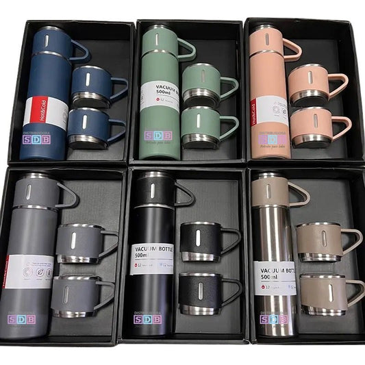 Termo De Agua Caliente Fria Cafe Termicos Acampar 3 Tazas