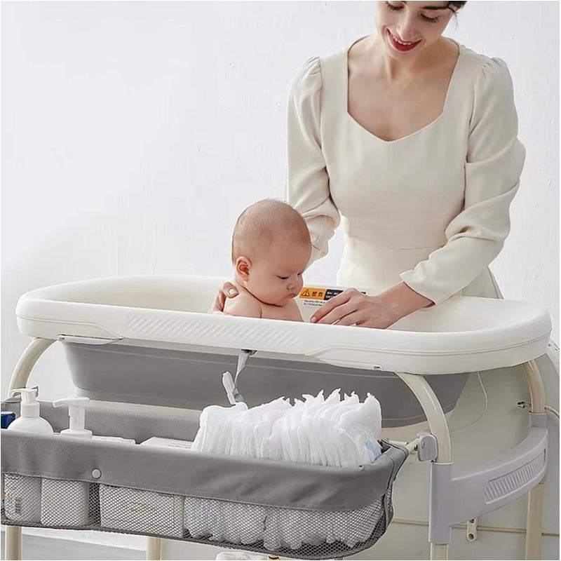 Bañera Bebe Con Cambiador Soporte Niño Niña Termometro