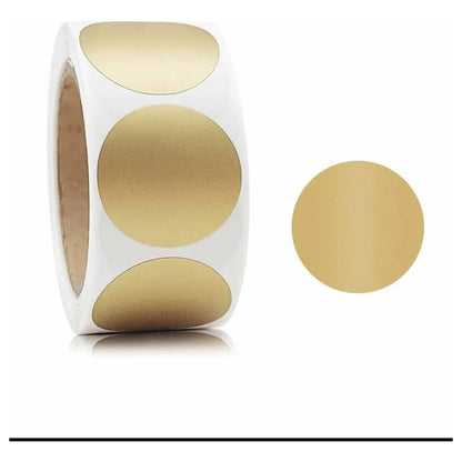 Rotulo Sticker Autoadhesivo Cirular Raspar 2.5 Cm X 300 Pcs