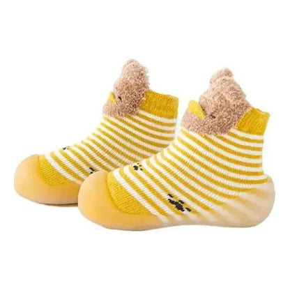 Zapatos Media Suela Silicona Antideslizante Bebes Y Niños