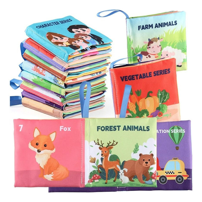Libro Sensorial Estimulación Temprana Bebe Texturas Animales
