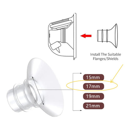 Convertidor Adaptador Brida 17 Mm Extractor De Leche X1