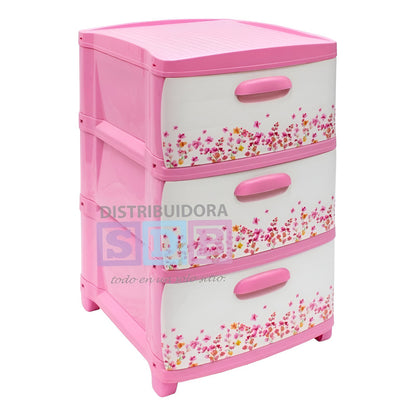 Cajonero Organizador Dubai 3 Gavetas Gavetero Infantil Niños
