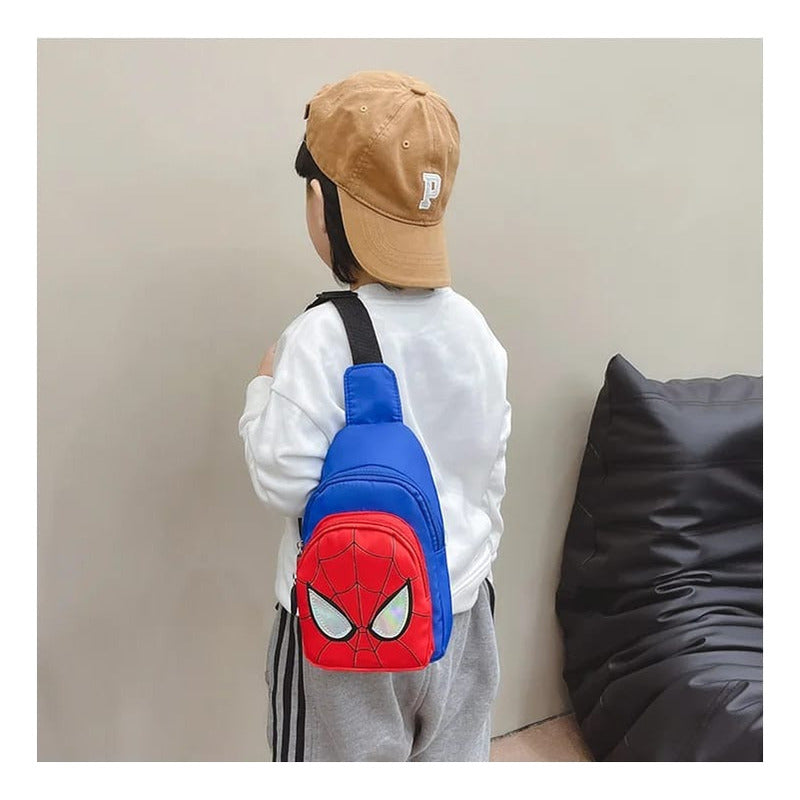 Maleta Morral Bolso Riñonera Spiderman Para Niños Niñas