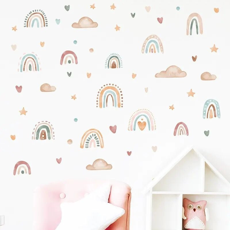 Sticker Vinilos Decorativos Adhesivo Infantil Bebe Arcoiris