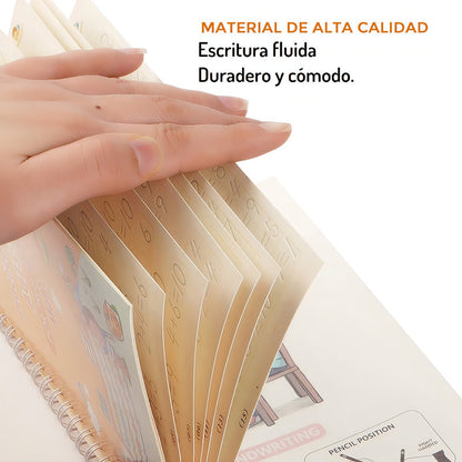Set De 4 Libros Mágicos De Caligrafía Color Colores