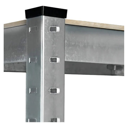 Estante Organizador Metálico Rack & Pack De 5 Niveles Ajustables, Color Gris Con Acabado Mate, Alta Resistencia Para , Cocina U Oficina