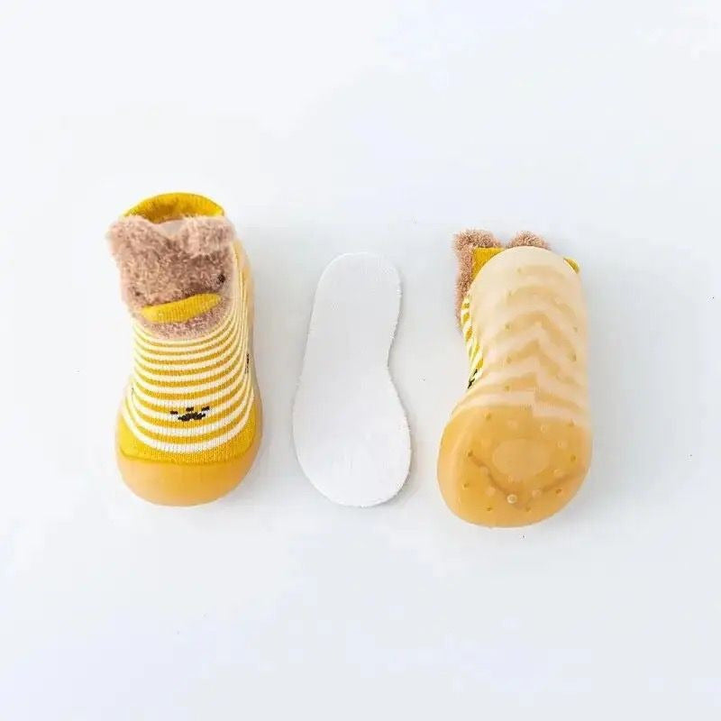 Zapatos Media Suela Silicona Antideslizante Bebes Y Niños