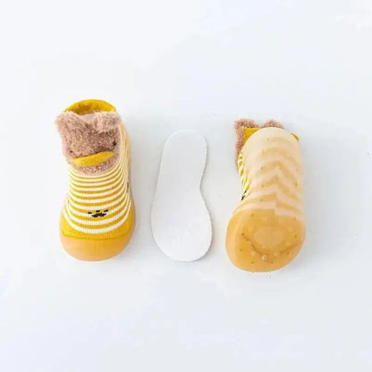 Zapatos Media Suela Silicona Antideslizante Bebes Y Niños