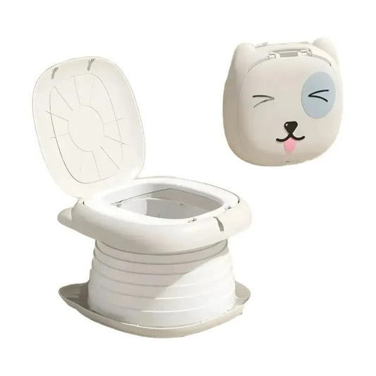 Vasenilla Orinal Portátil Plegable Viaje Dispensador Niños Blanco