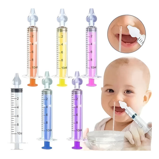 Jeringa Lavado Nasal Bebes Higiene Boquilla Silicona Suave