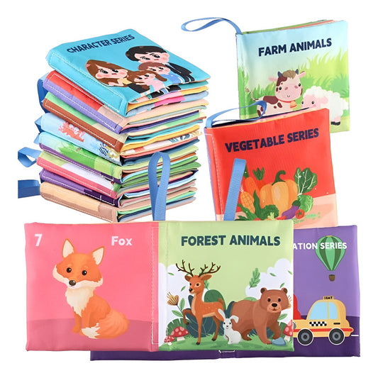 Libro Sensorial Estimulación Temprana Bebe Texturas Animales