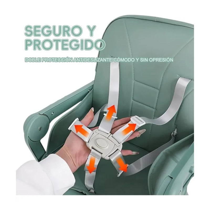 Silla Comedor Bebe Alta Plegable Portatil 3 En 1 Alturas