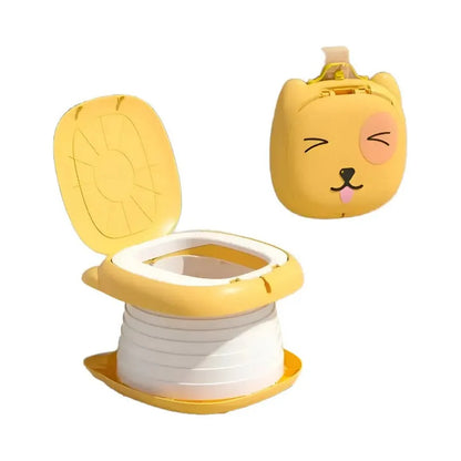 Vasenilla Orinal Portátil Plegable Viaje Dispensador Niños Amarillo