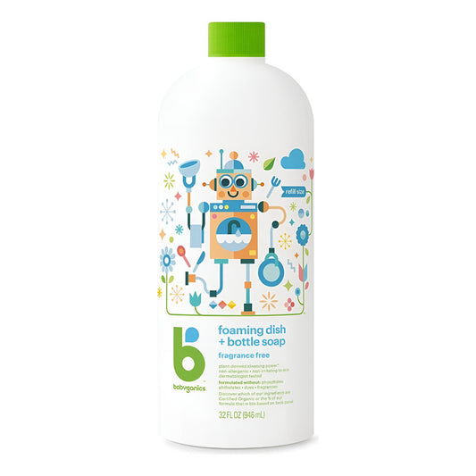 Limpiador Jabón Líquido Tetero Babyganics Rendidor 947ml