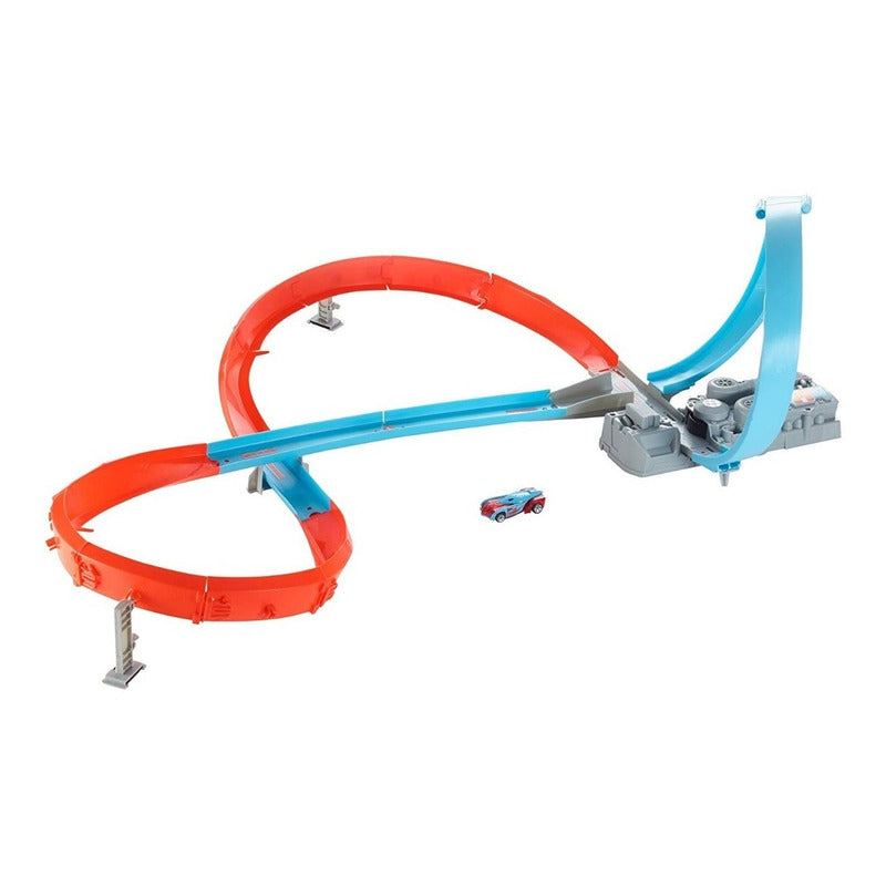 Pista Auto Hot Wheels Circuito En 8 Con Acelerador Impulsado