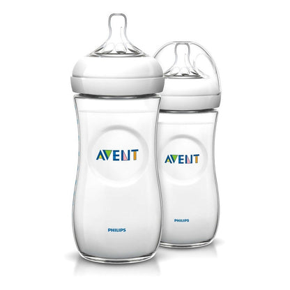 Avent Tetero Biberon Natural 11 Oz 330 Ml  X2 Und 3m+