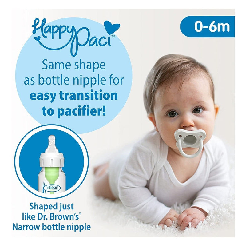 Chupos De Entretencion Dr Browns Silicona Happypaci 0-6m