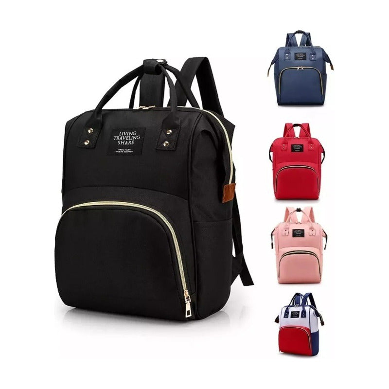 Pañalera Multinfuncional Bebe Mochila Morral Bolso 6 Colores