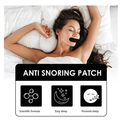 Cinta Dormir Boca Anti Ronquido Hipoalergenica X30 Negro Unica
