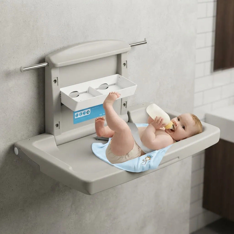 Cambiador Pañal Bebe Horizontal Para Hotel Centro Comercial Blanco
