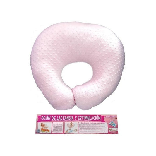 Almohada Cojin Lactancia Bebe Maternidad Multiusos  Gris Estrellas