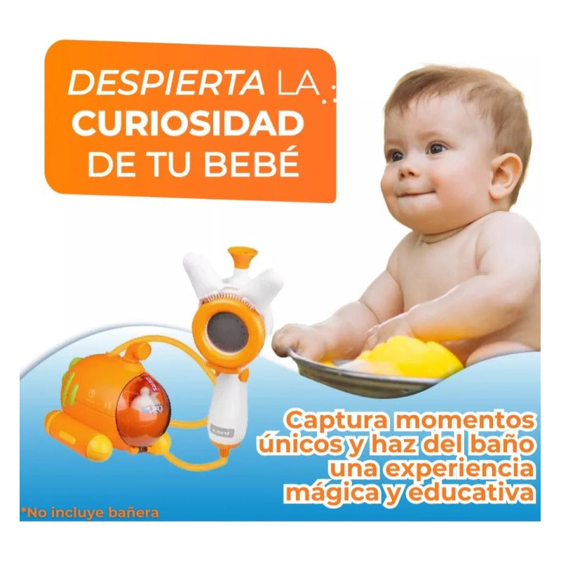 Ducha Duchita Regadera Juguete Submarino Baño Bebe Bañera Naranja