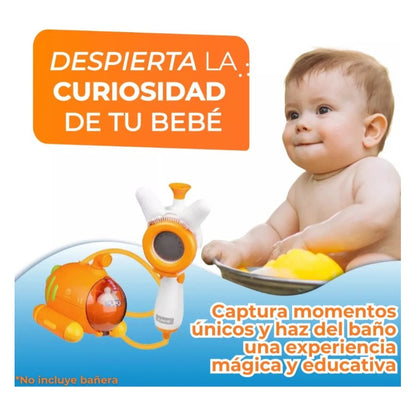 Ducha Duchita Regadera Juguete Submarino Baño Bebe Bañera Naranja