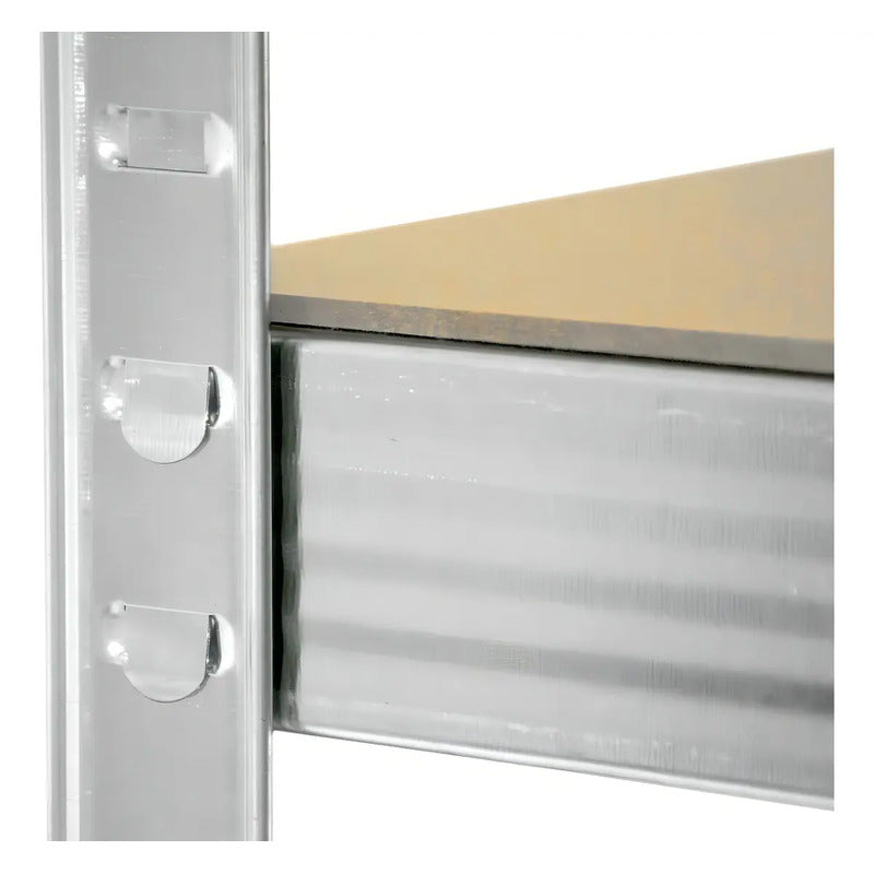 Estante Organizador Metálico Rack & Pack De 5 Niveles Ajustables, Color Gris Con Acabado Mate, Alta Resistencia Para , Cocina U Oficina