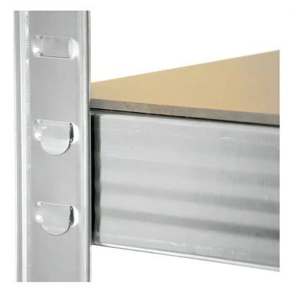 Estante Organizador Metálico Rack & Pack De 5 Niveles Ajustables, Color Gris Con Acabado Mate, Alta Resistencia Para , Cocina U Oficina