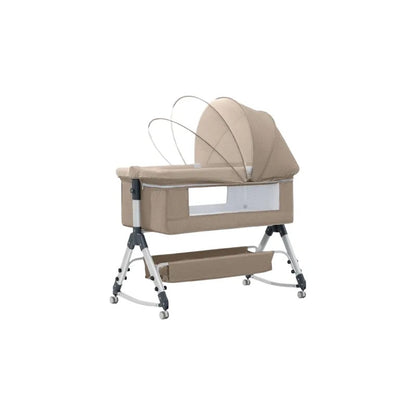 Cuna Colecho Bebe Con Mosquitero Mecedora Y Organizador 009 Beige