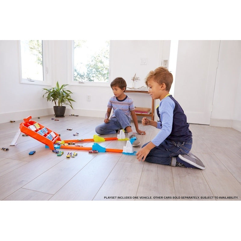 Pista Auto Hot Wheels Reto De Lanzamiento Campeón De Choques