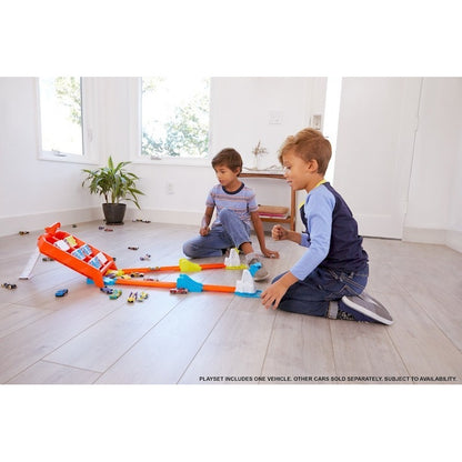 Pista Auto Hot Wheels Reto De Lanzamiento Campeón De Choques
