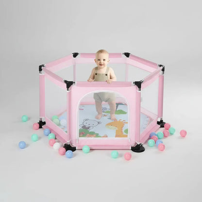 Corral Corralito Juego Bebe Niños Con Mat Alfombra Piscina