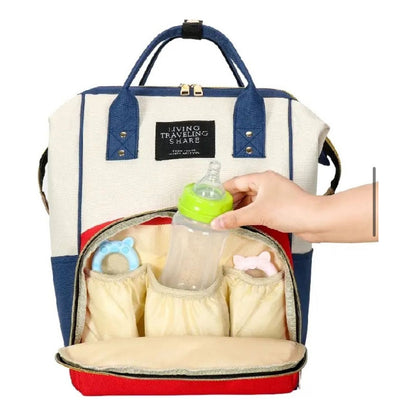 Pañalera Multinfuncional Bebe Mochila Morral Bolso 6 Colores