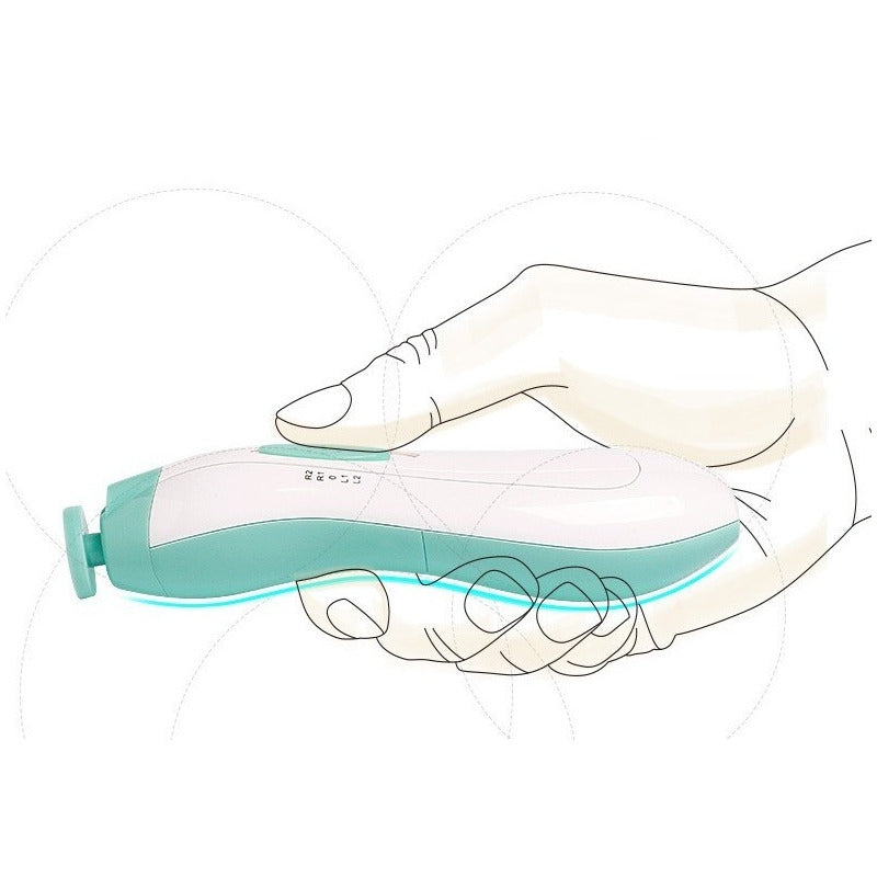 Cortauñas Eléctrico Para Bebe Lima De Uñas 6 Cabezales + Luz