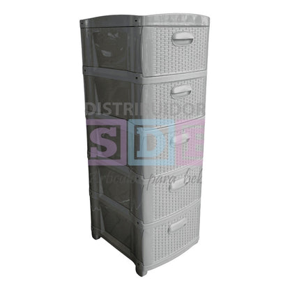 Cajonero Organizador Dubai 5 Gavetas Gavetero Plástico