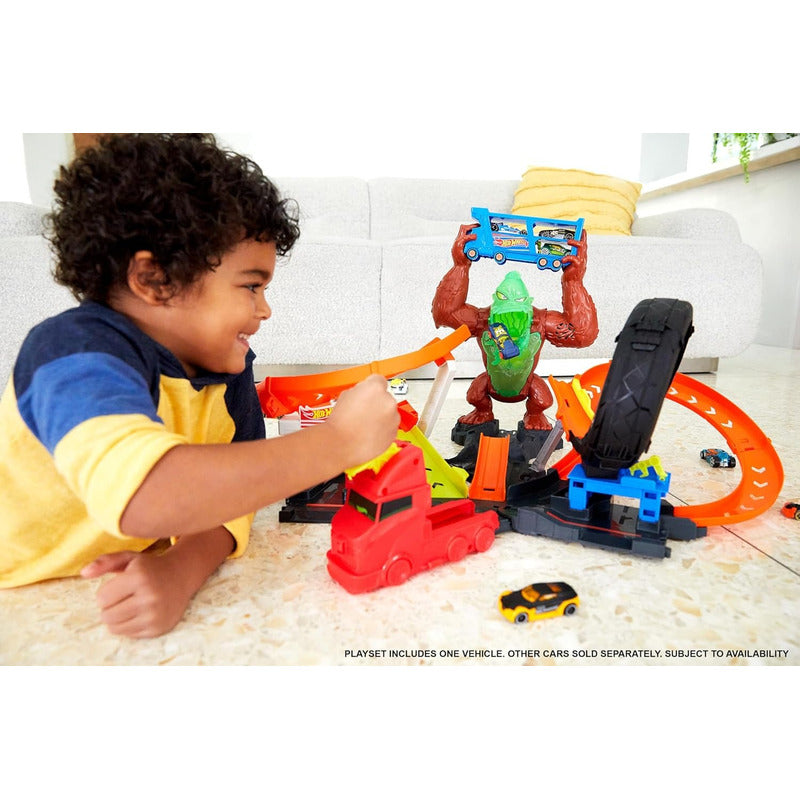 Pista Hot Wheels City Toxic Gorila Slam Ataque De Gorila
