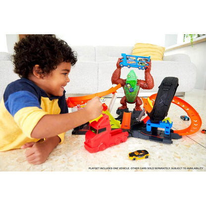 Pista Hot Wheels City Toxic Gorila Slam Ataque De Gorila