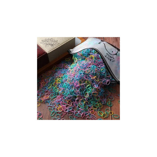 Ligas Cauchos Peinados Cabello Niña Dama X1000 + Estuche