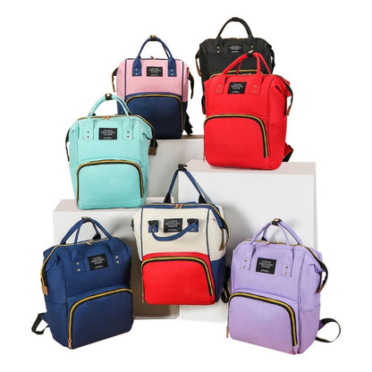 Pañalera Multinfuncional Bebe Mochila Morral Bolso 6 Colores
