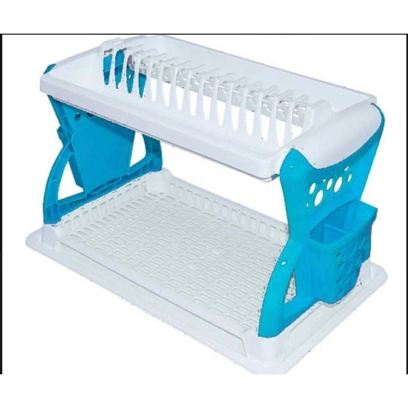 Locero Escurridor Platero Organizador Platos Doble Nivel