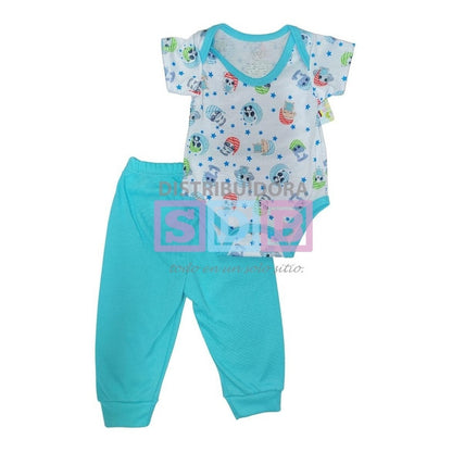 Conjunto Bodys + Pantalón Mameluco Para Bebe Varios Colores