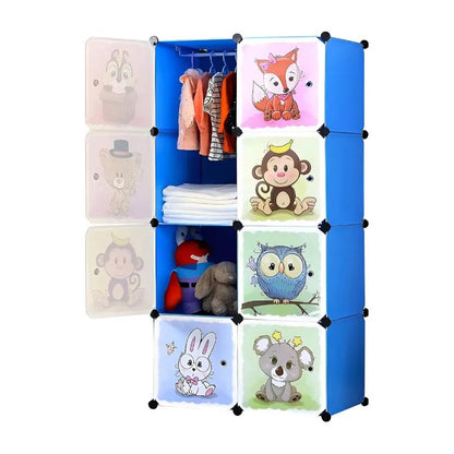 Closet Cajas Organizador Ropa Estante Armario Infantil Niño Azul