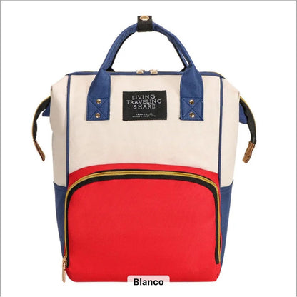 Pañalera Multinfuncional Bebe Mochila Morral Bolso 6 Colores
