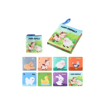 Libro Sensorial Estimulación Temprana Bebe Texturas Animales